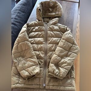 Kids Tan Puffer Jacket